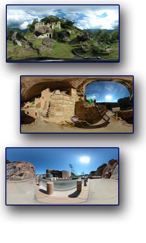 Equirectangular Panorama images which are converted into cubic VR format